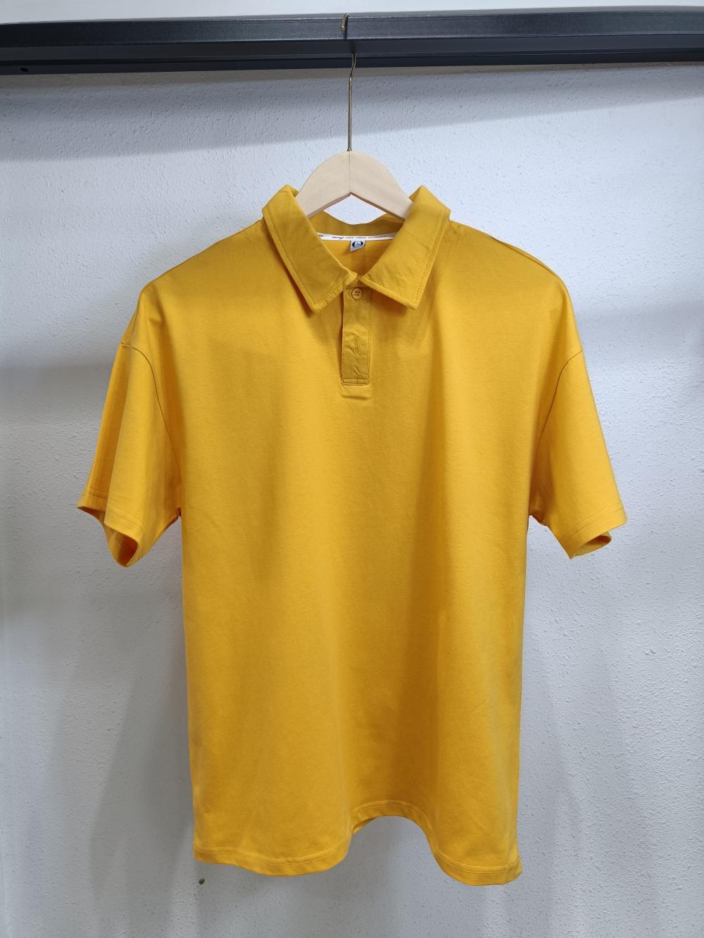 Drop Shoulder Collar Short Sleeve Polo (200g Cotton) view 12