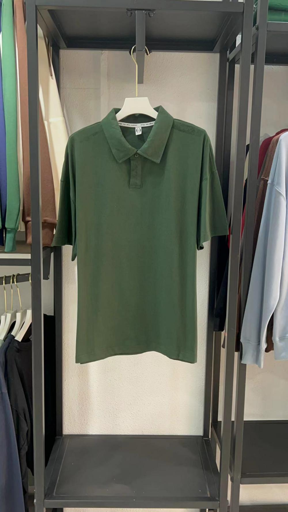 Drop Shoulder Collar Short Sleeve Polo (200g Cotton) view 16