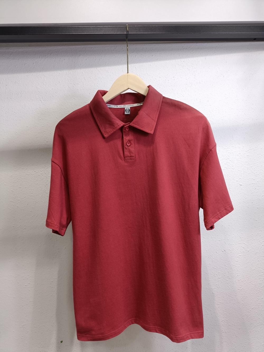 Drop Shoulder Collar Short Sleeve Polo (200g Cotton) view 18