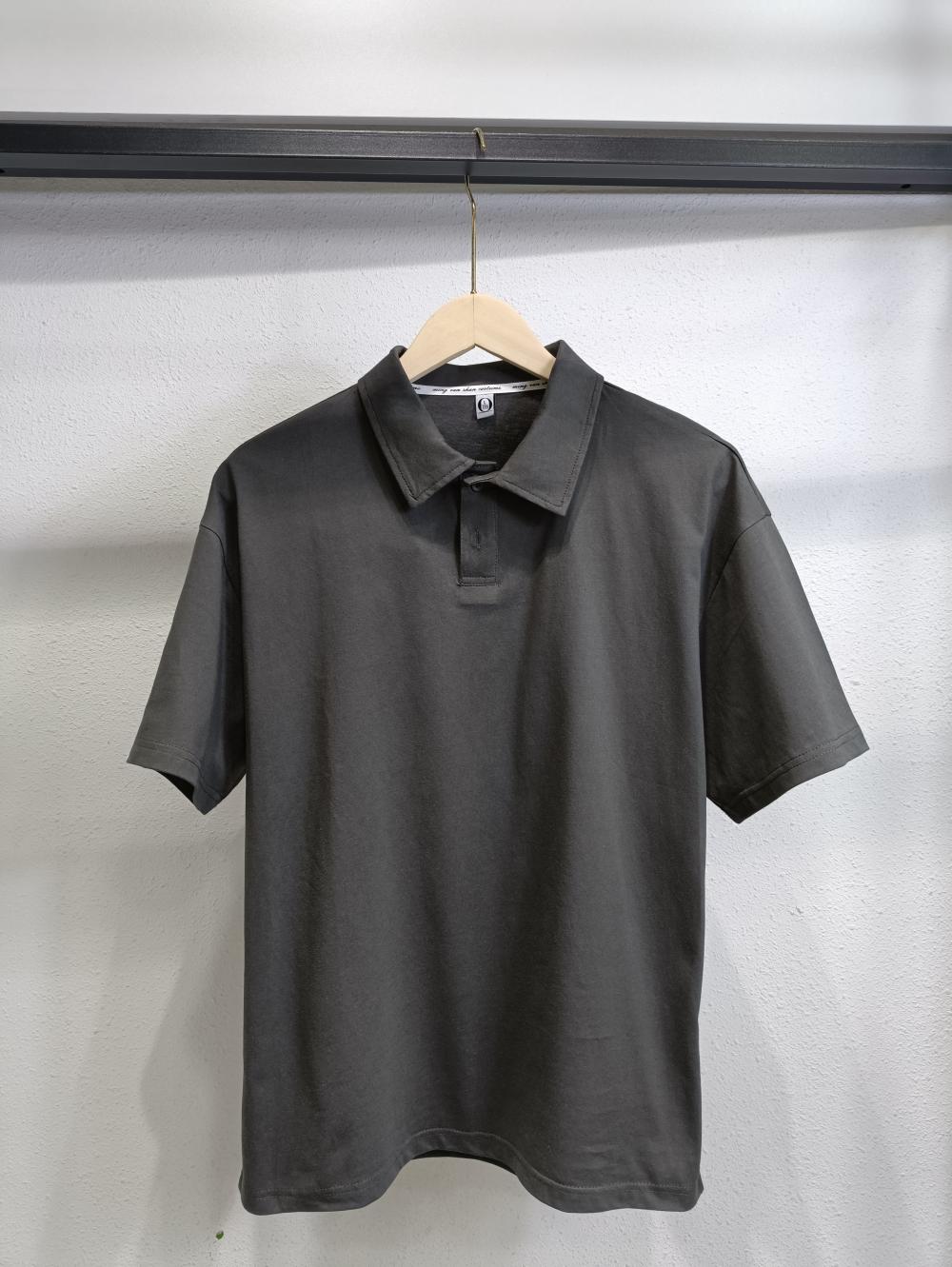 Drop Shoulder Collar Short Sleeve Polo (200g Cotton) view 30
