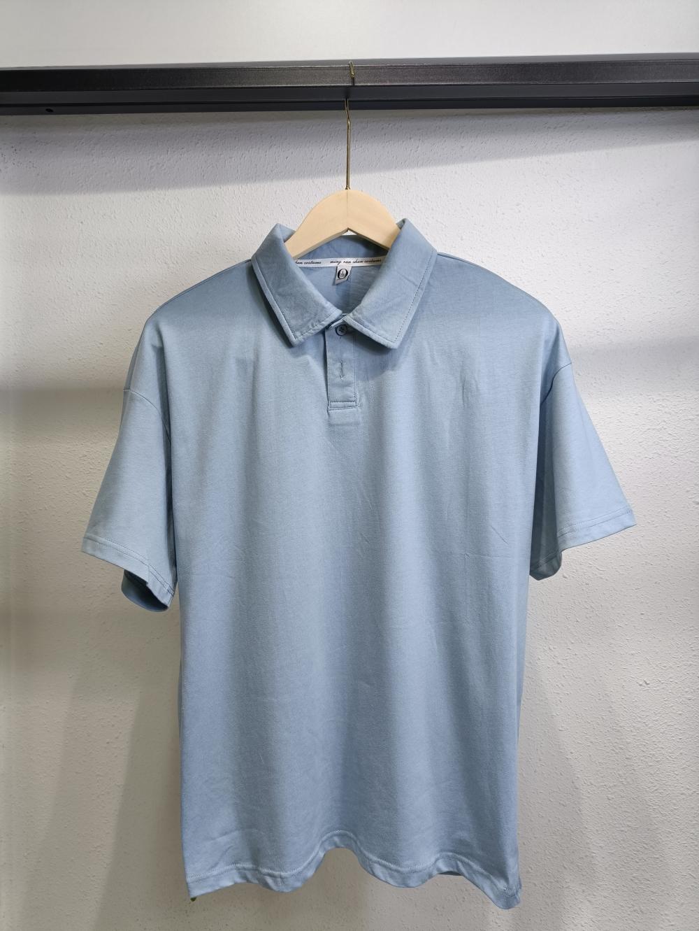 Drop Shoulder Collar Short Sleeve Polo (200g Cotton) view 26