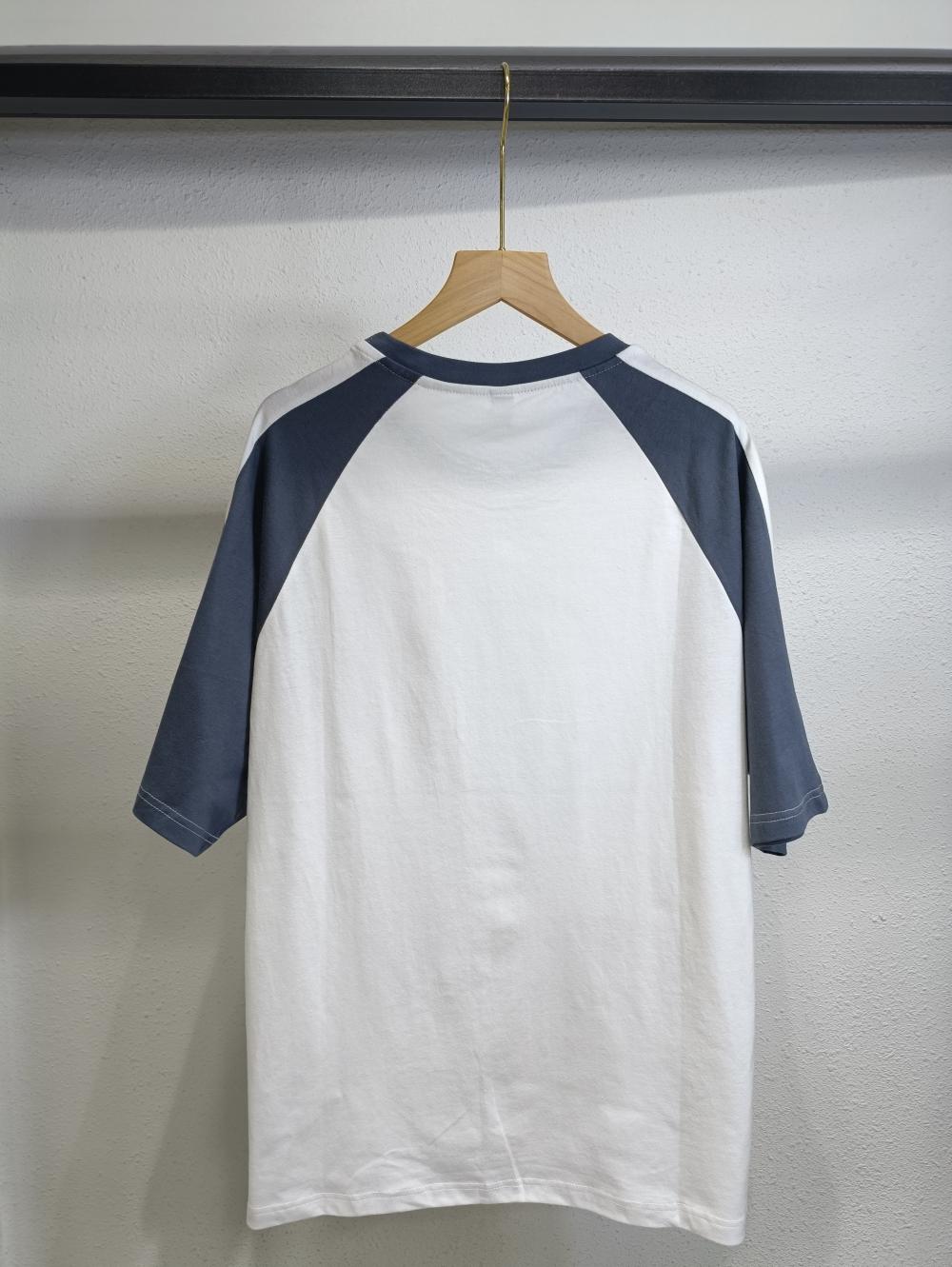 Raglan Colorblock Drop Shoulder Crew Neck 3/4 Sleeve (200g Cotton) view 18