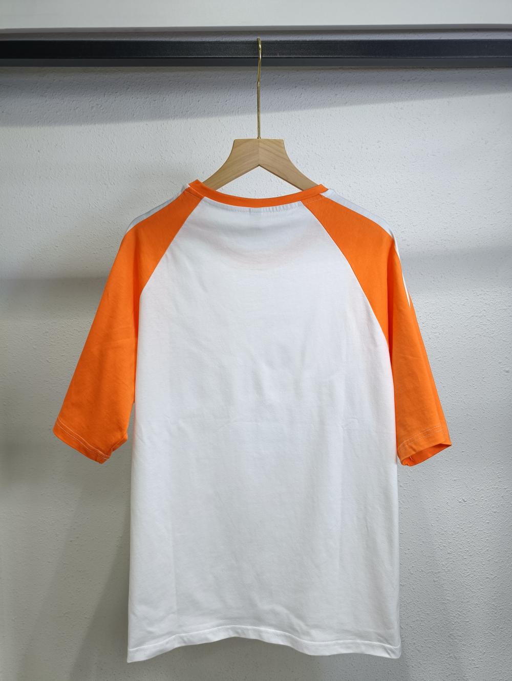 Raglan Colorblock Drop Shoulder Crew Neck 3/4 Sleeve (200g Cotton) view 4