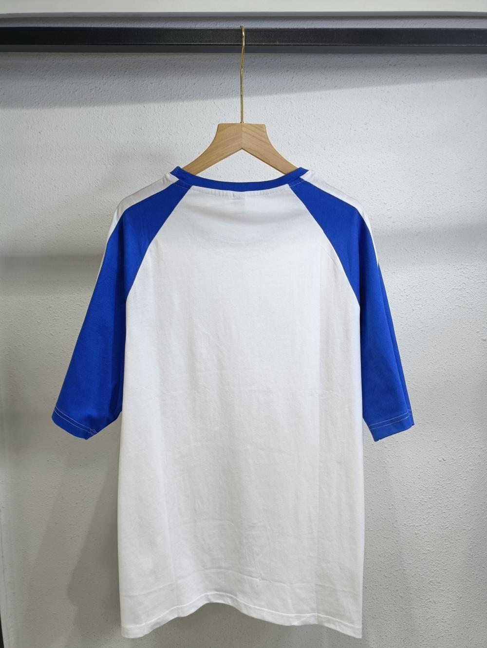 Raglan Colorblock Drop Shoulder Crew Neck 3/4 Sleeve (200g Cotton) view 2