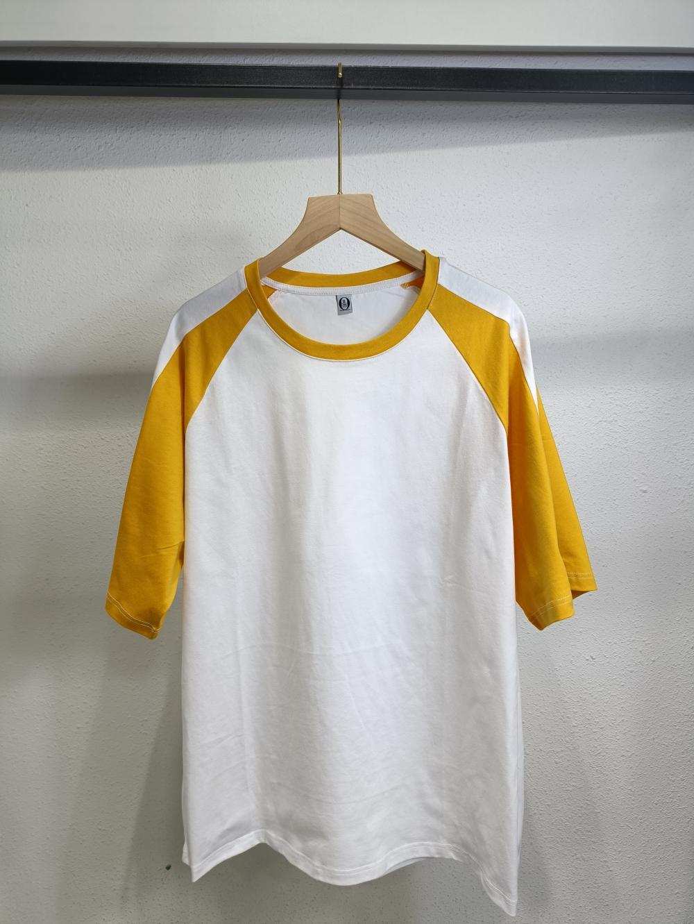 Raglan Colorblock Drop Shoulder Crew Neck 3/4 Sleeve (200g Cotton) view 11