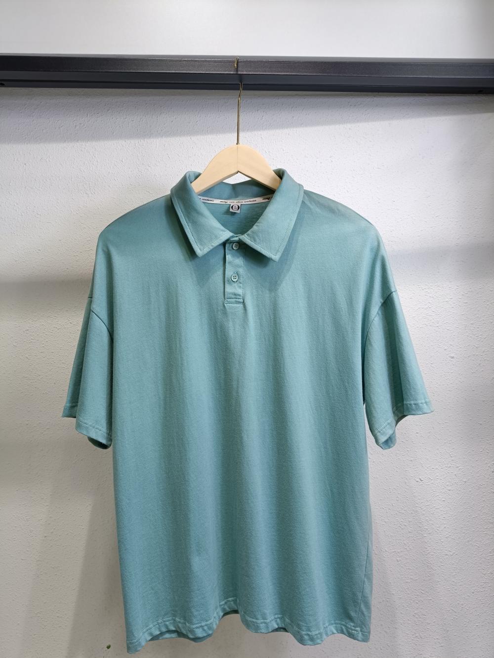 Drop Shoulder Collar Short Sleeve Polo (200g Cotton) view 20