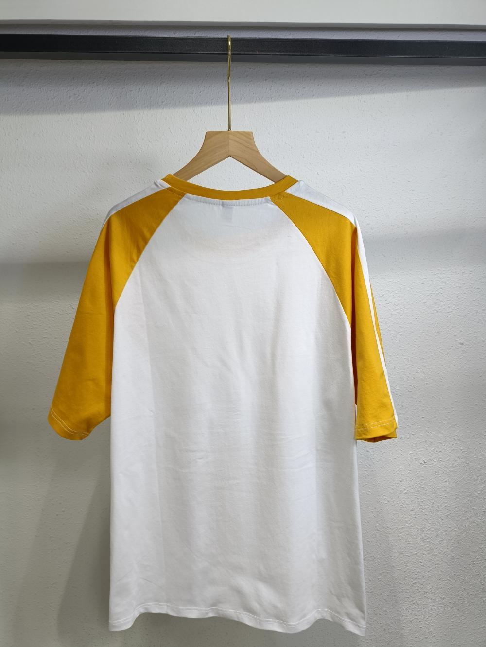 Raglan Colorblock Drop Shoulder Crew Neck 3/4 Sleeve (200g Cotton) view 12