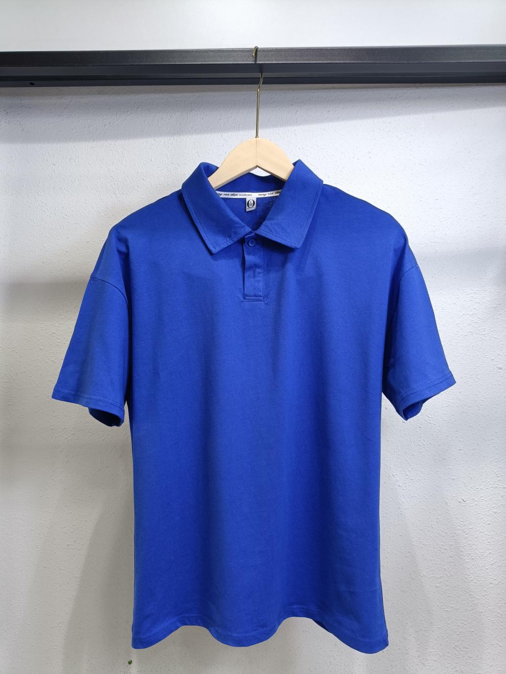 Drop Shoulder Collar Short Sleeve Polo (200g Cotton) view 3