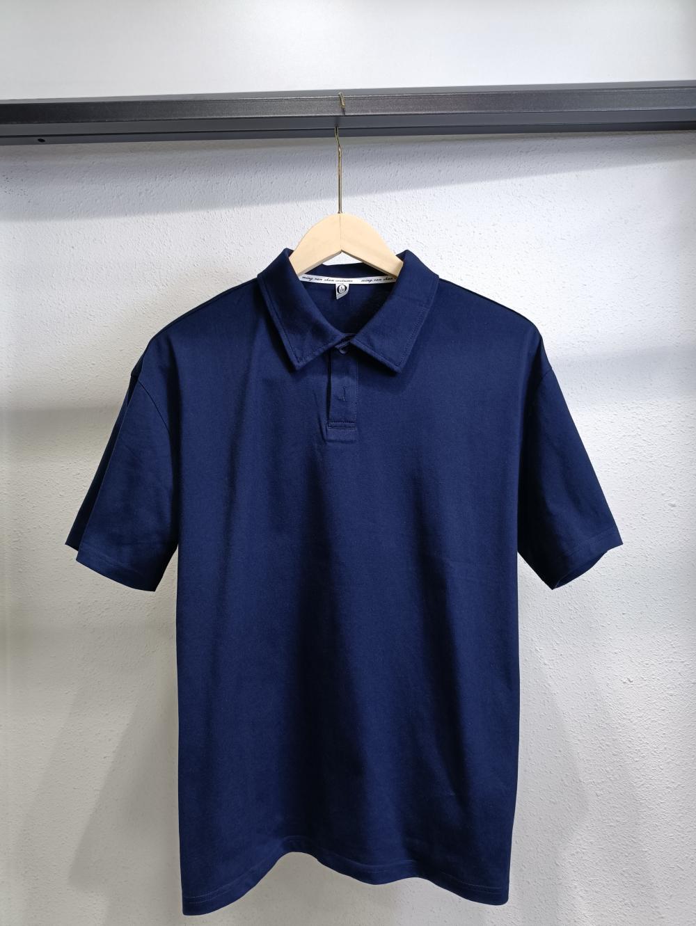 Drop Shoulder Collar Short Sleeve Polo (200g Cotton) view 6