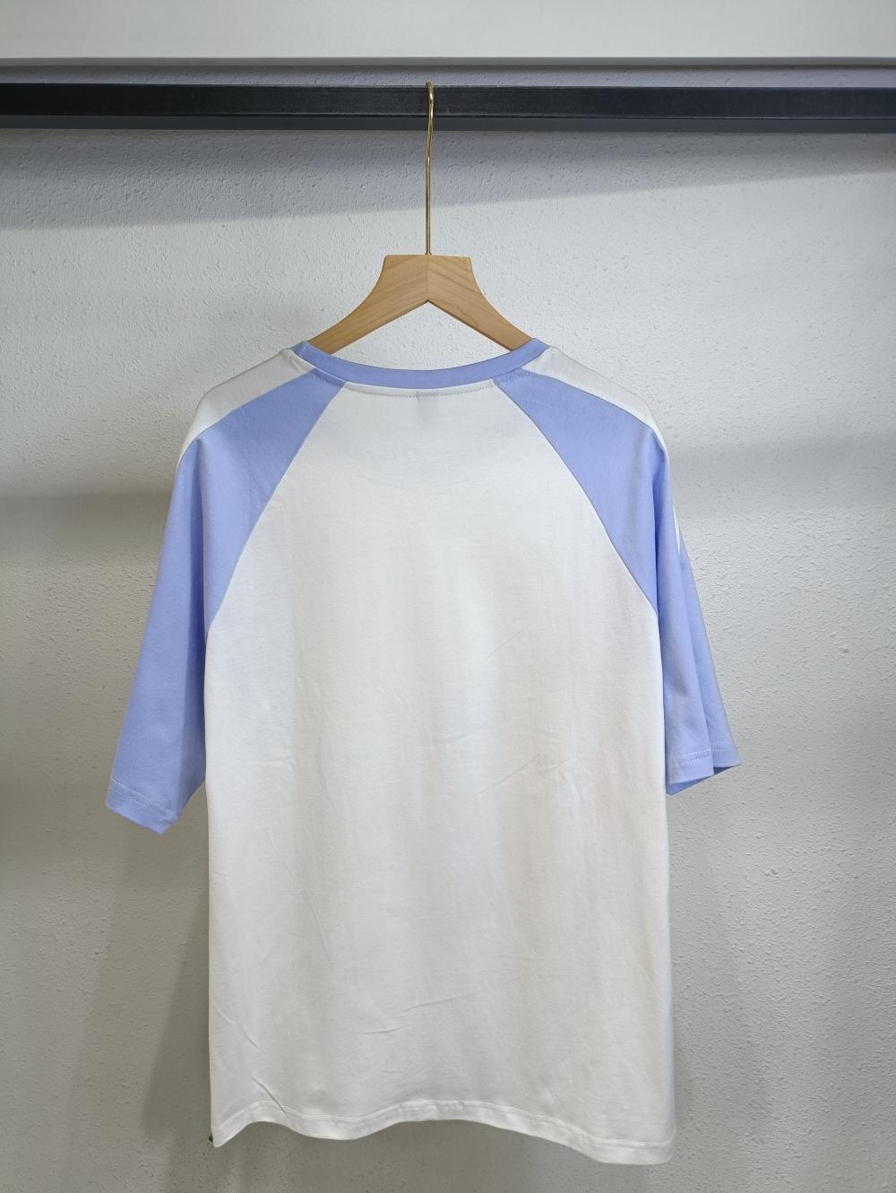 Raglan Colorblock Drop Shoulder Crew Neck 3/4 Sleeve (200g Cotton) view 20