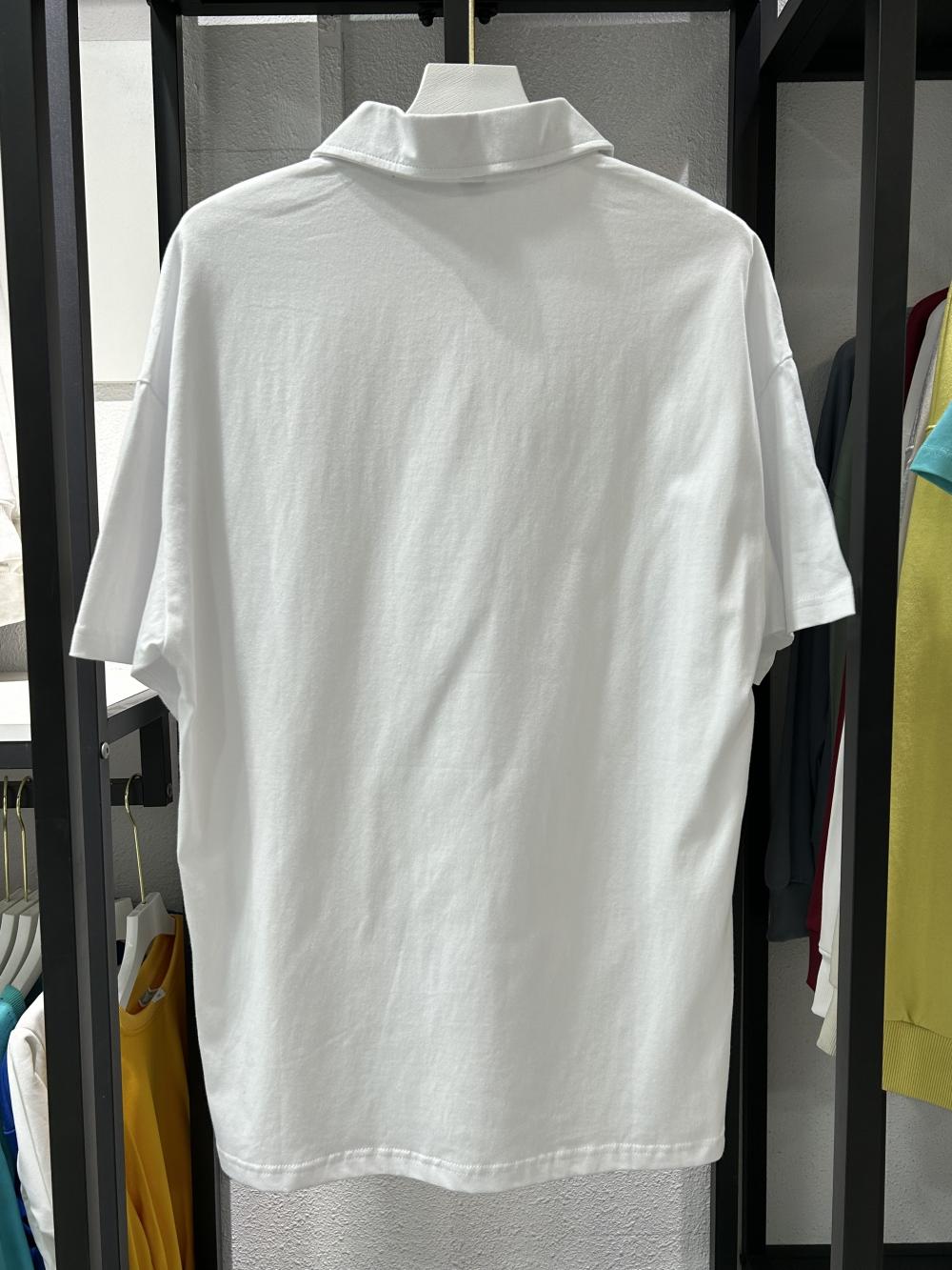 Drop Shoulder Collar Short Sleeve Polo (200g Cotton) view 4