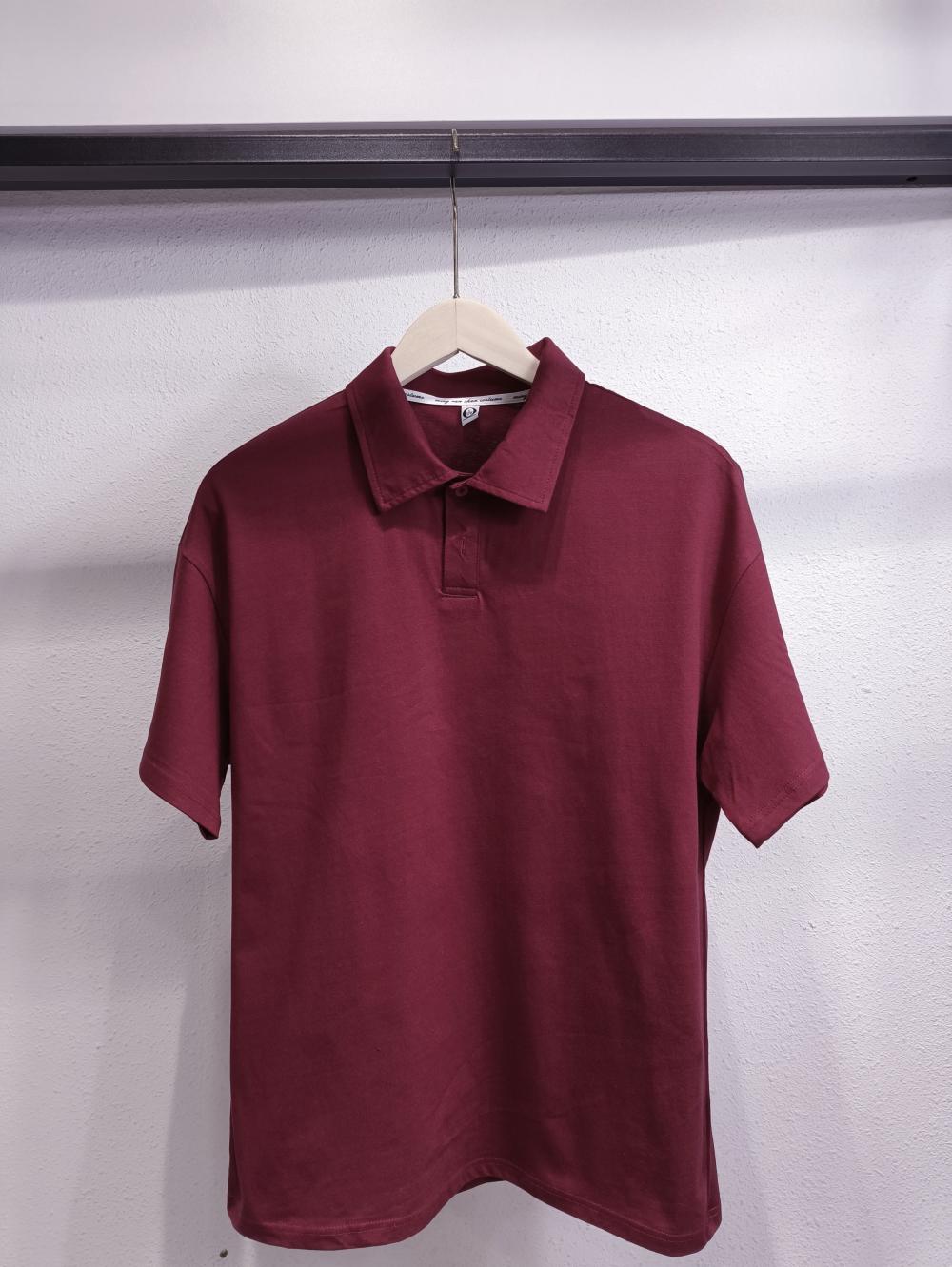 Drop Shoulder Collar Short Sleeve Polo (200g Cotton) view 14
