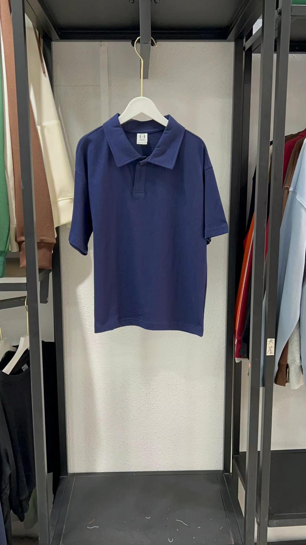 New Kids Cotton Drop Shoulder Short Sleeve Polo (200g) view 4