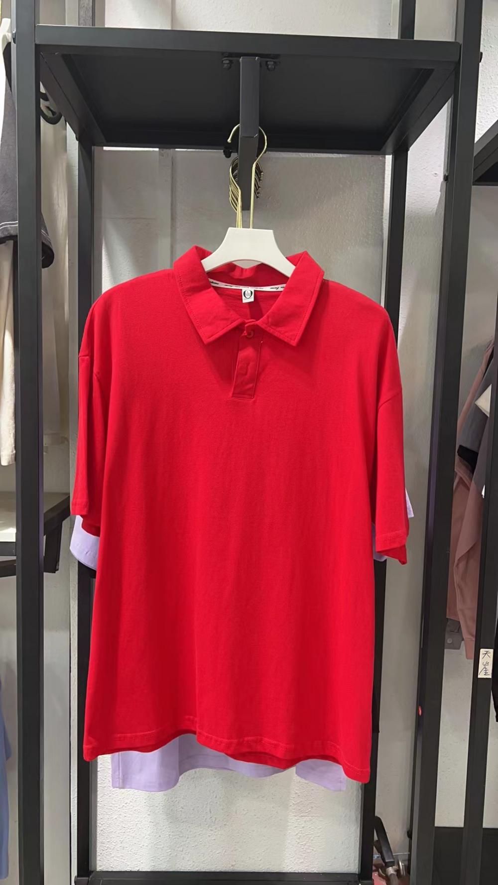 Drop Shoulder Collar Short Sleeve Polo (200g Cotton) view 10