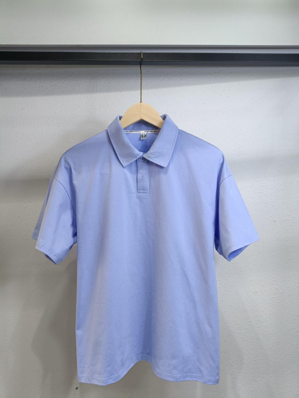 Drop Shoulder Collar Short Sleeve Polo (200g Cotton) view 32