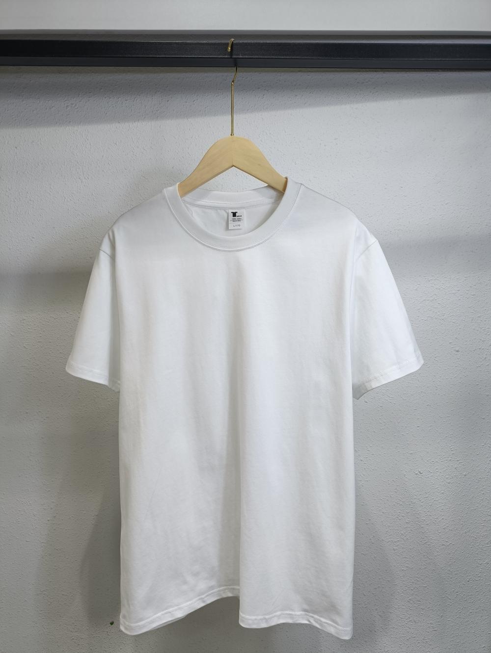 Heavyweight Xinjiang Long Staple Cotton Crew Neck Short Sleeve (240g 7A Antibacterial) view 6