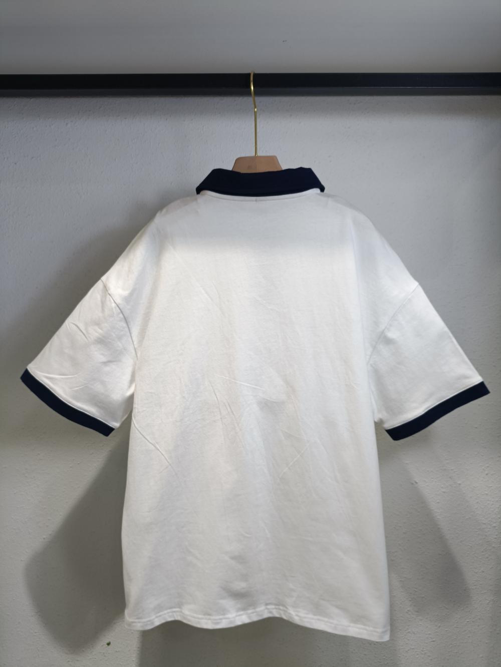 Colorblock Drop Shoulder Short Sleeve (200g Cotton) view 5