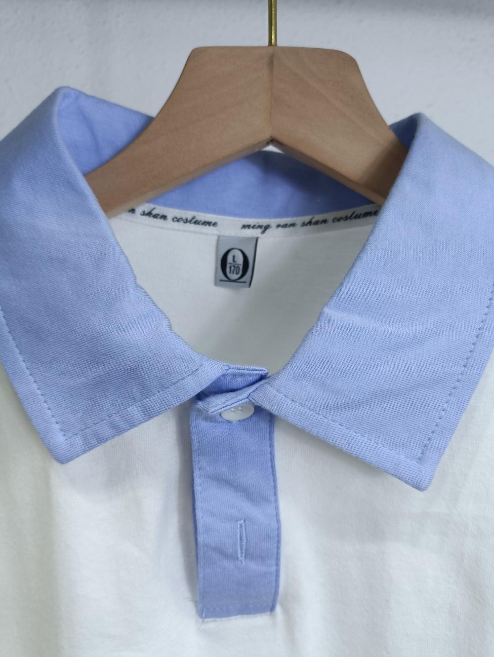 Colorblock Drop Shoulder Short Sleeve (200g Cotton) view 18
