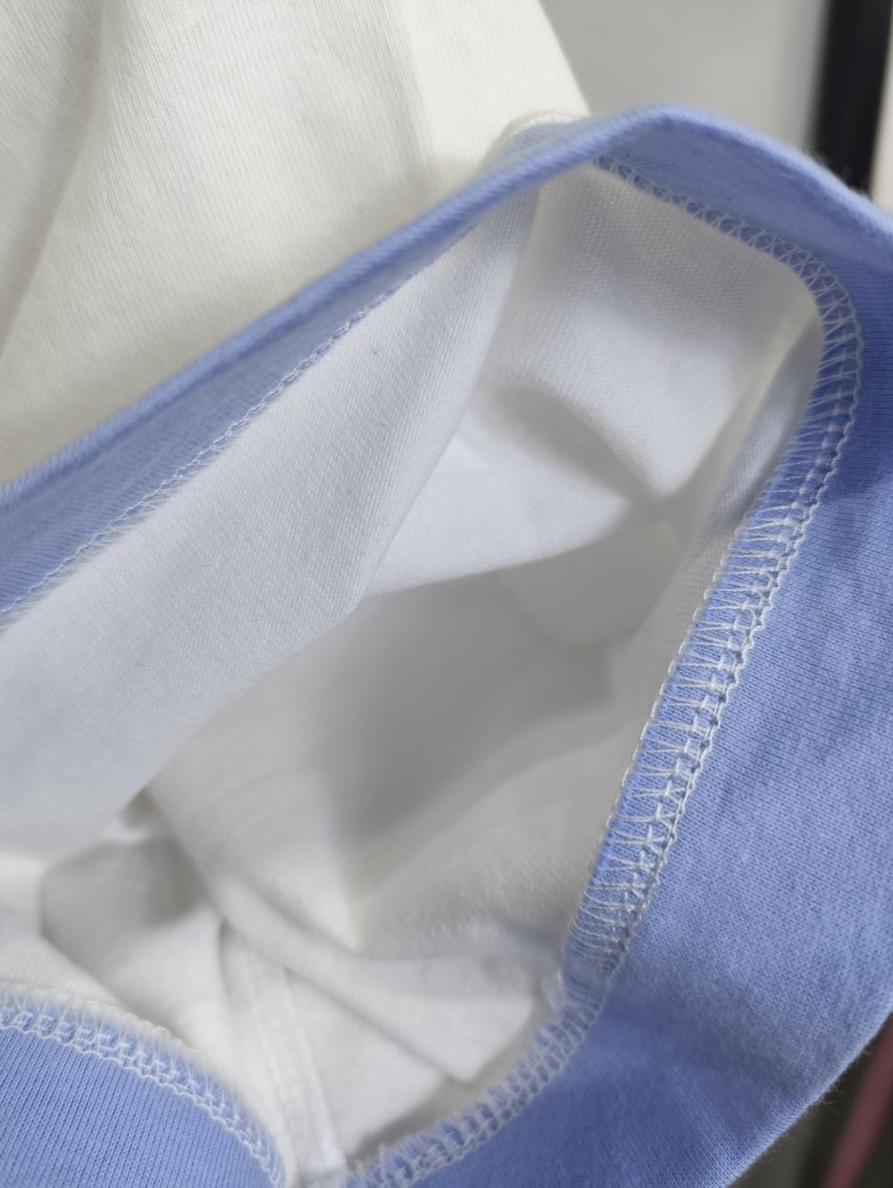 Colorblock Drop Shoulder Short Sleeve (200g Cotton) view 20