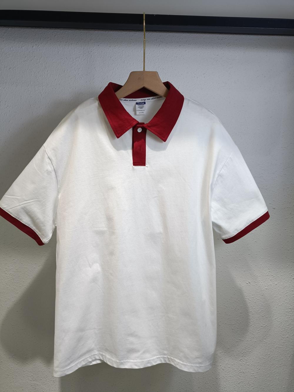 Colorblock Drop Shoulder Short Sleeve (200g Cotton) view 10