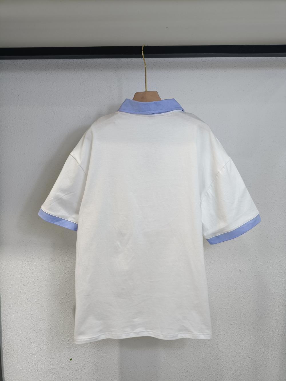 Colorblock Drop Shoulder Short Sleeve (200g Cotton) view 17
