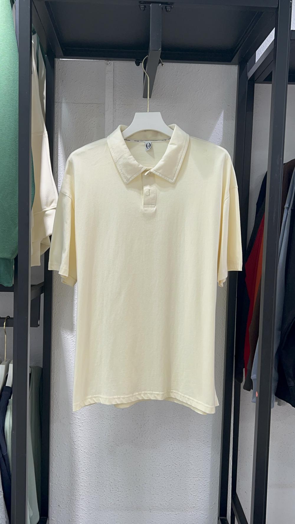 Drop Shoulder Collar Short Sleeve Polo (200g Cotton) view 36