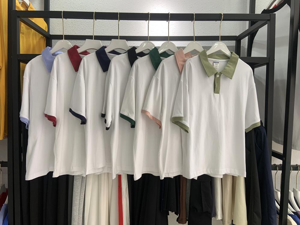 Kids Cotton Colorblock Drop Shoulder Short Sleeve