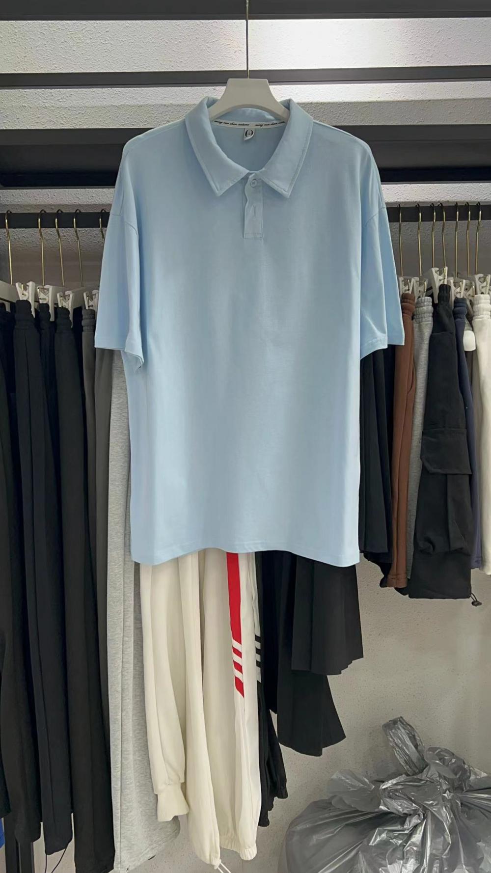 Drop Shoulder Collar Short Sleeve Polo (200g Cotton) view 38