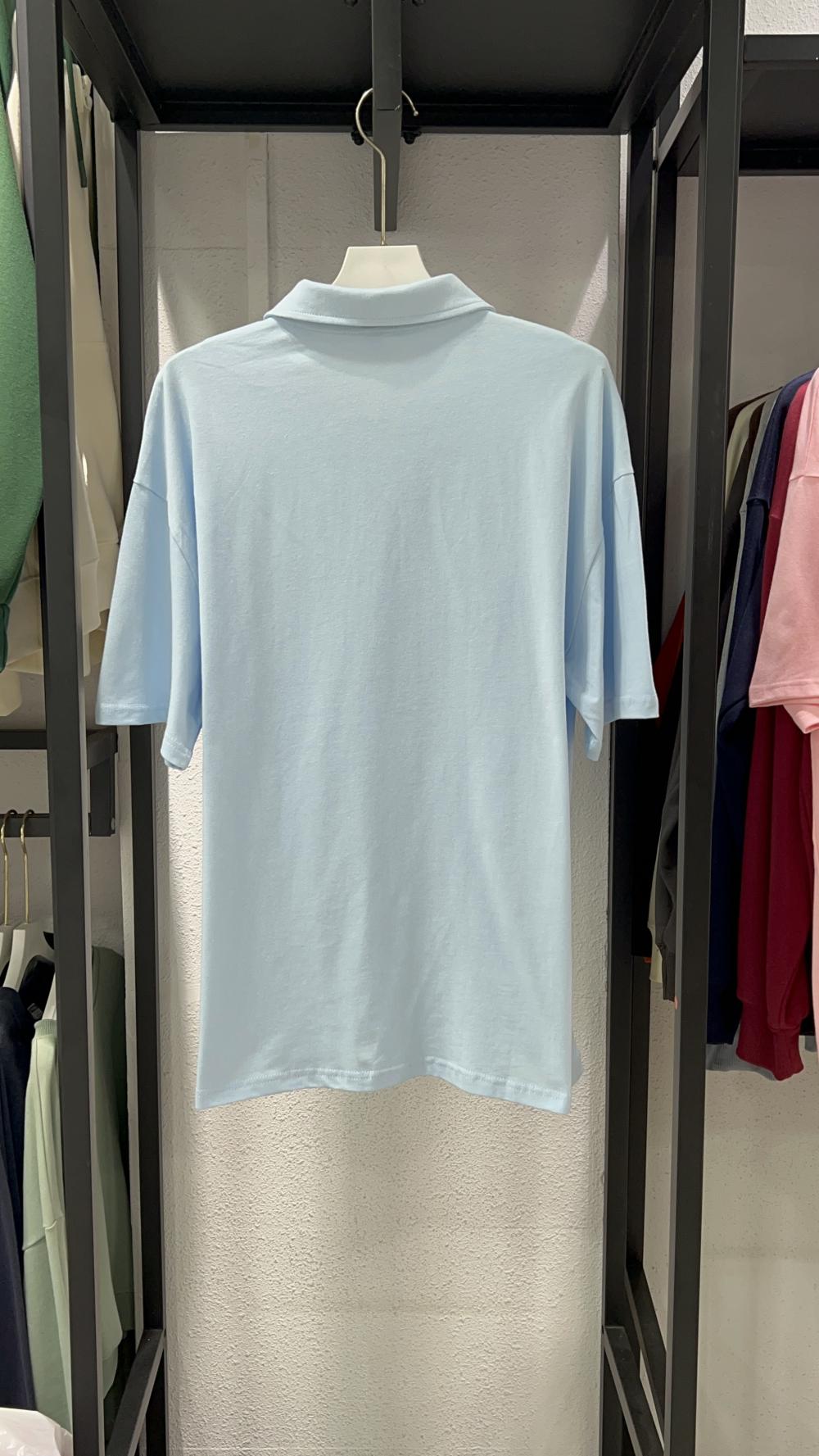 Drop Shoulder Collar Short Sleeve Polo (200g Cotton) view 39