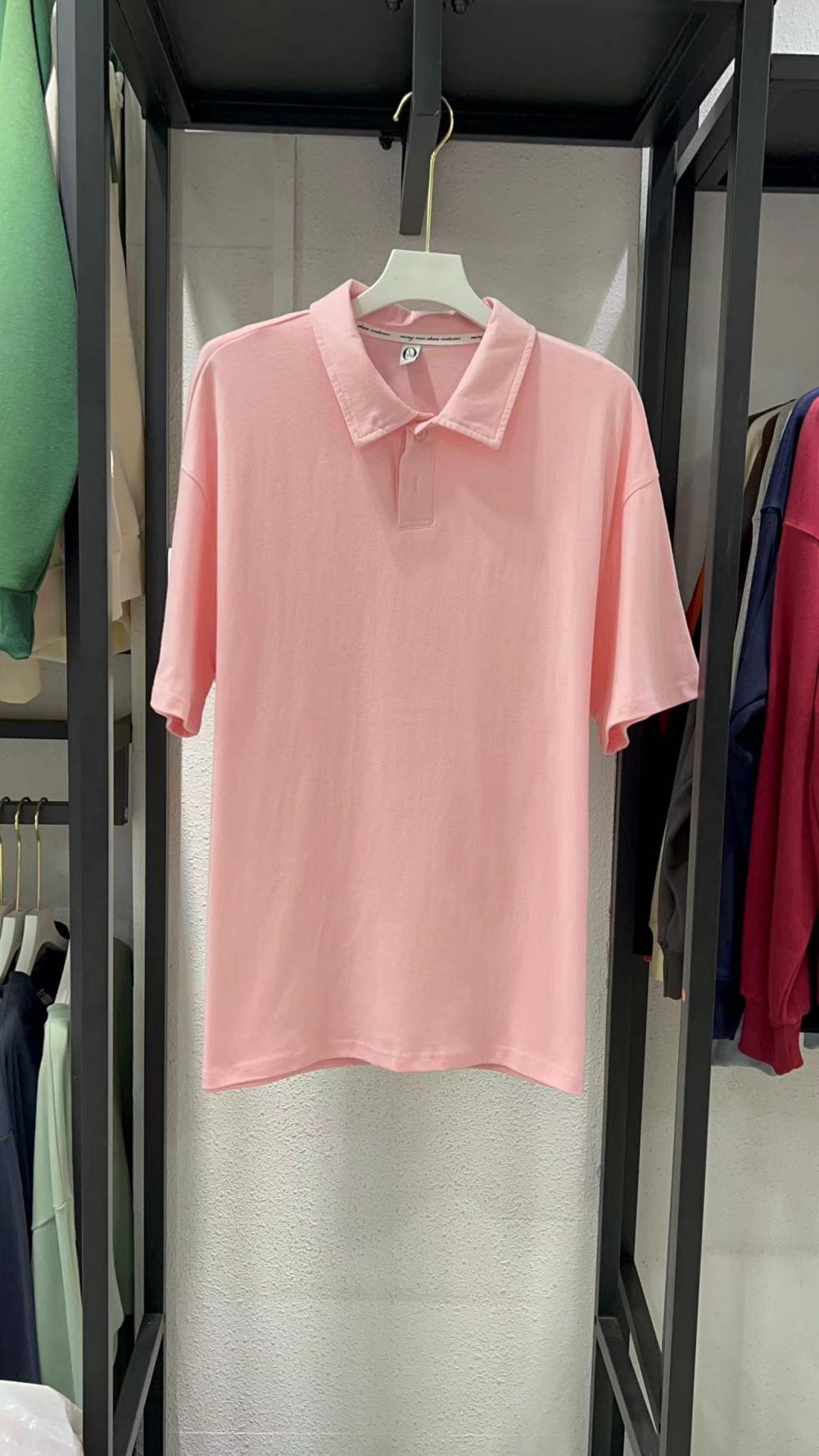 Drop Shoulder Collar Short Sleeve Polo (200g Cotton) view 40