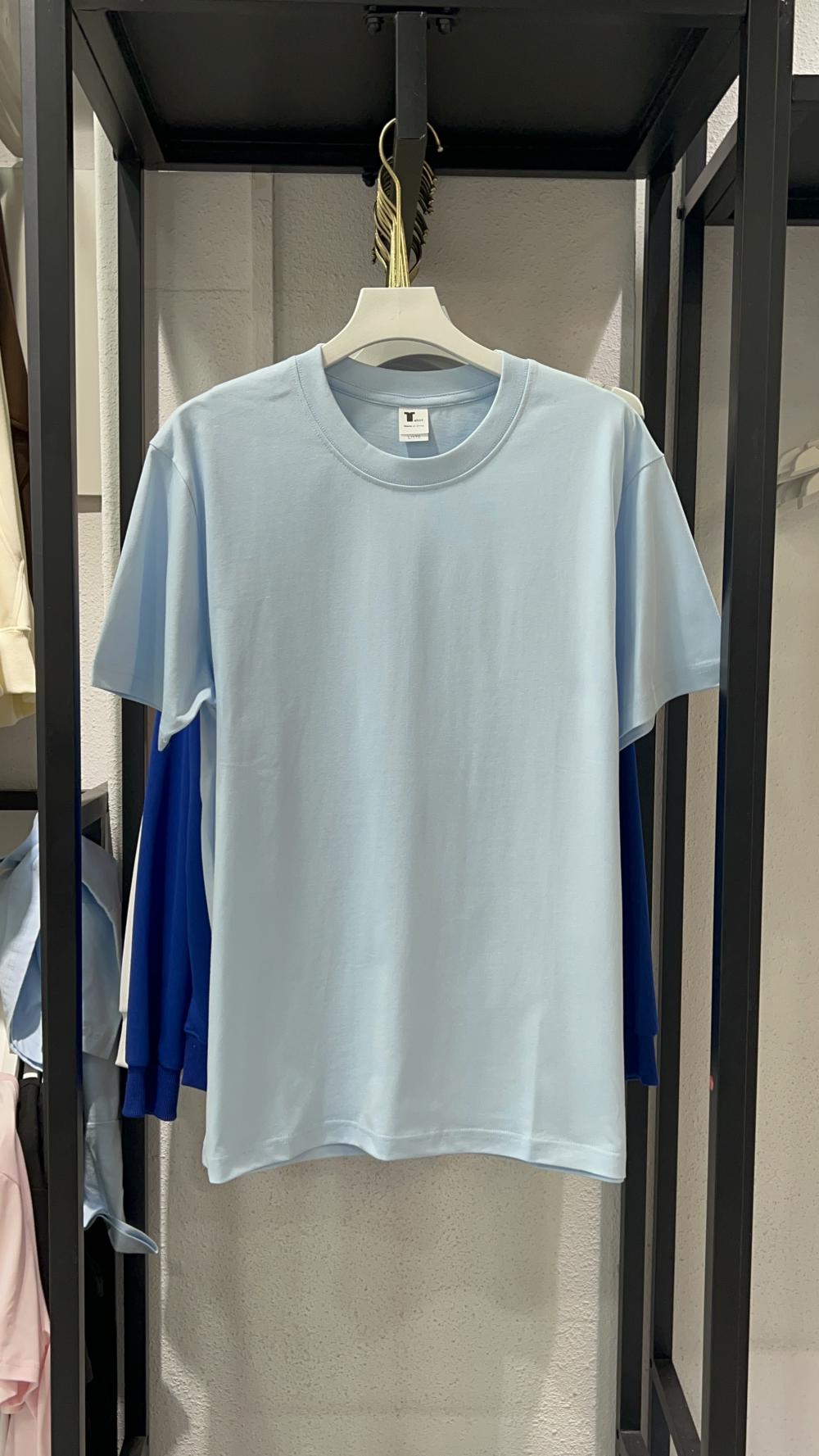Heavyweight Xinjiang Long Staple Cotton Crew Neck Short Sleeve (240g 7A Antibacterial) view 36