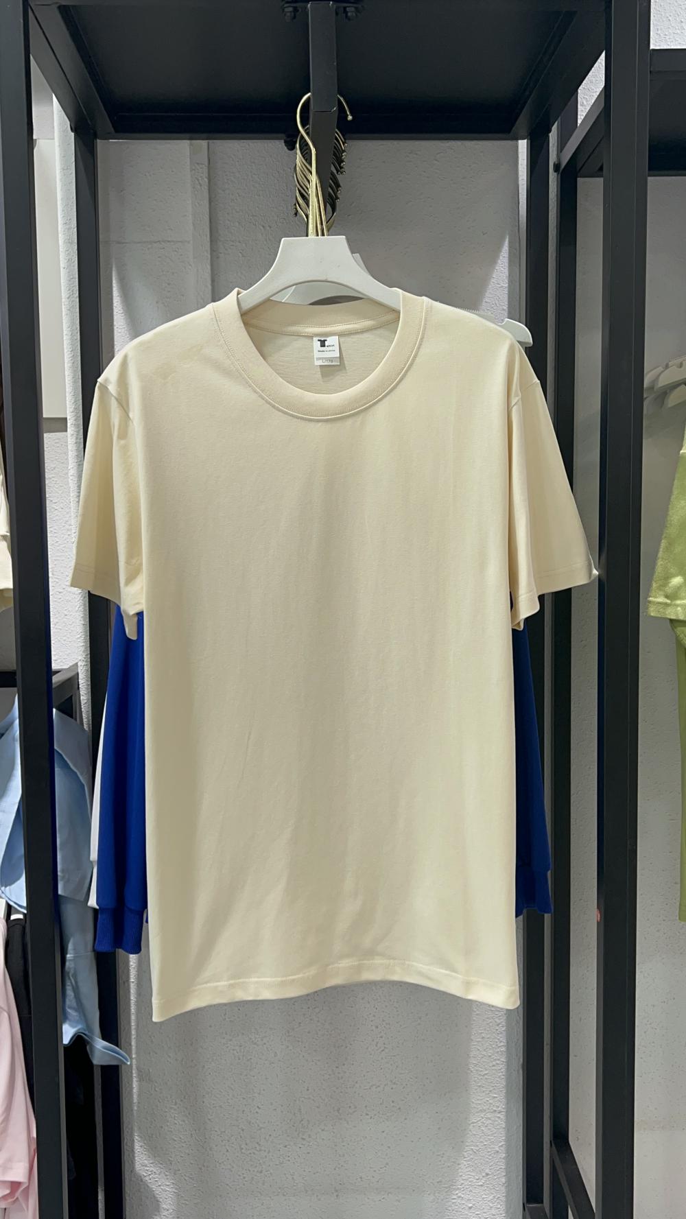 Heavyweight Xinjiang Long Staple Cotton Crew Neck Short Sleeve (240g 7A Antibacterial) view 38