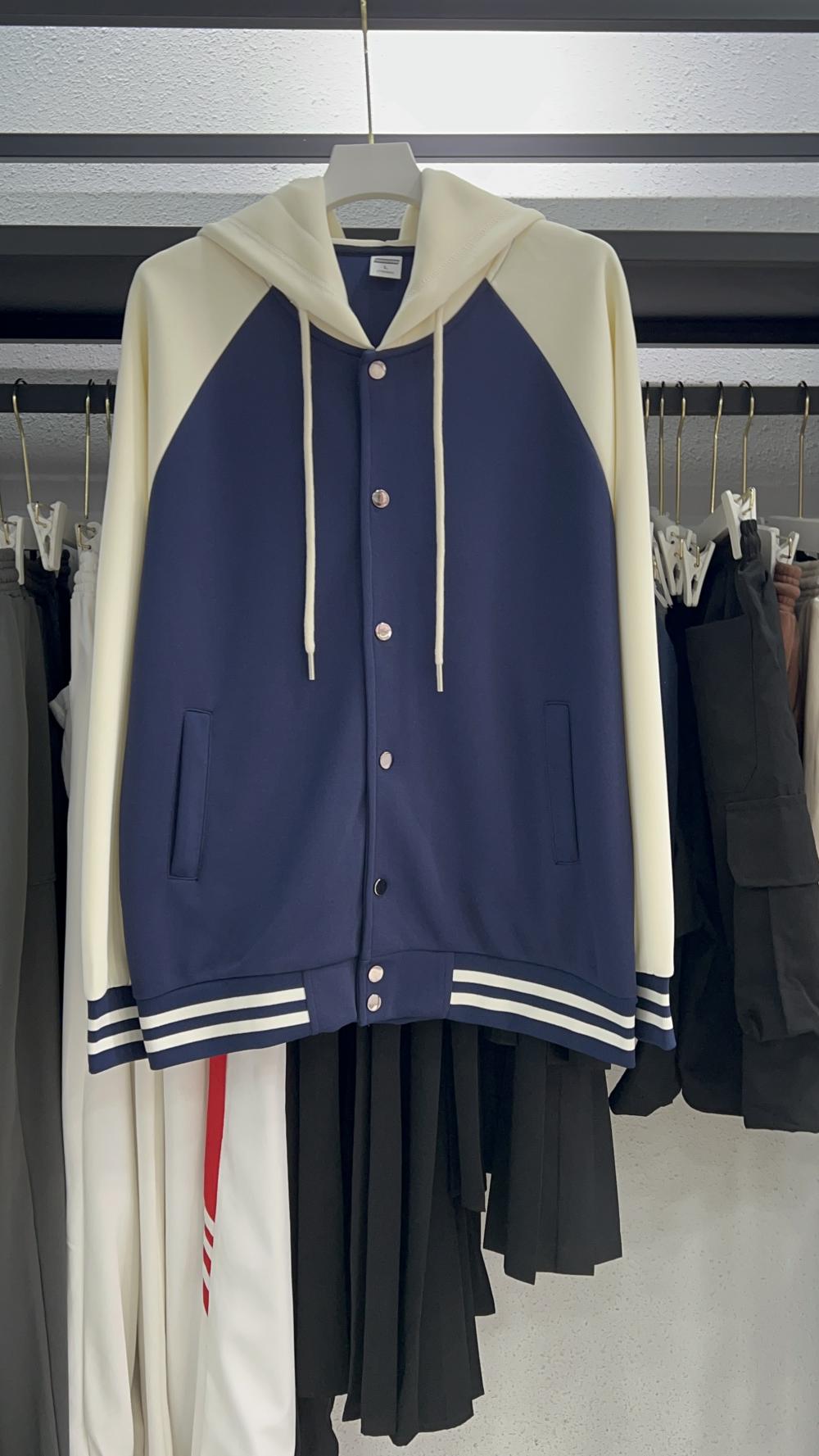 Cotton Loose Raglan Hooded Baseball (320g) view 2