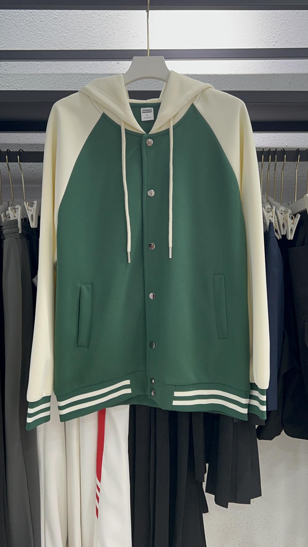 Cotton Loose Raglan Hooded Baseball (320g) view 4