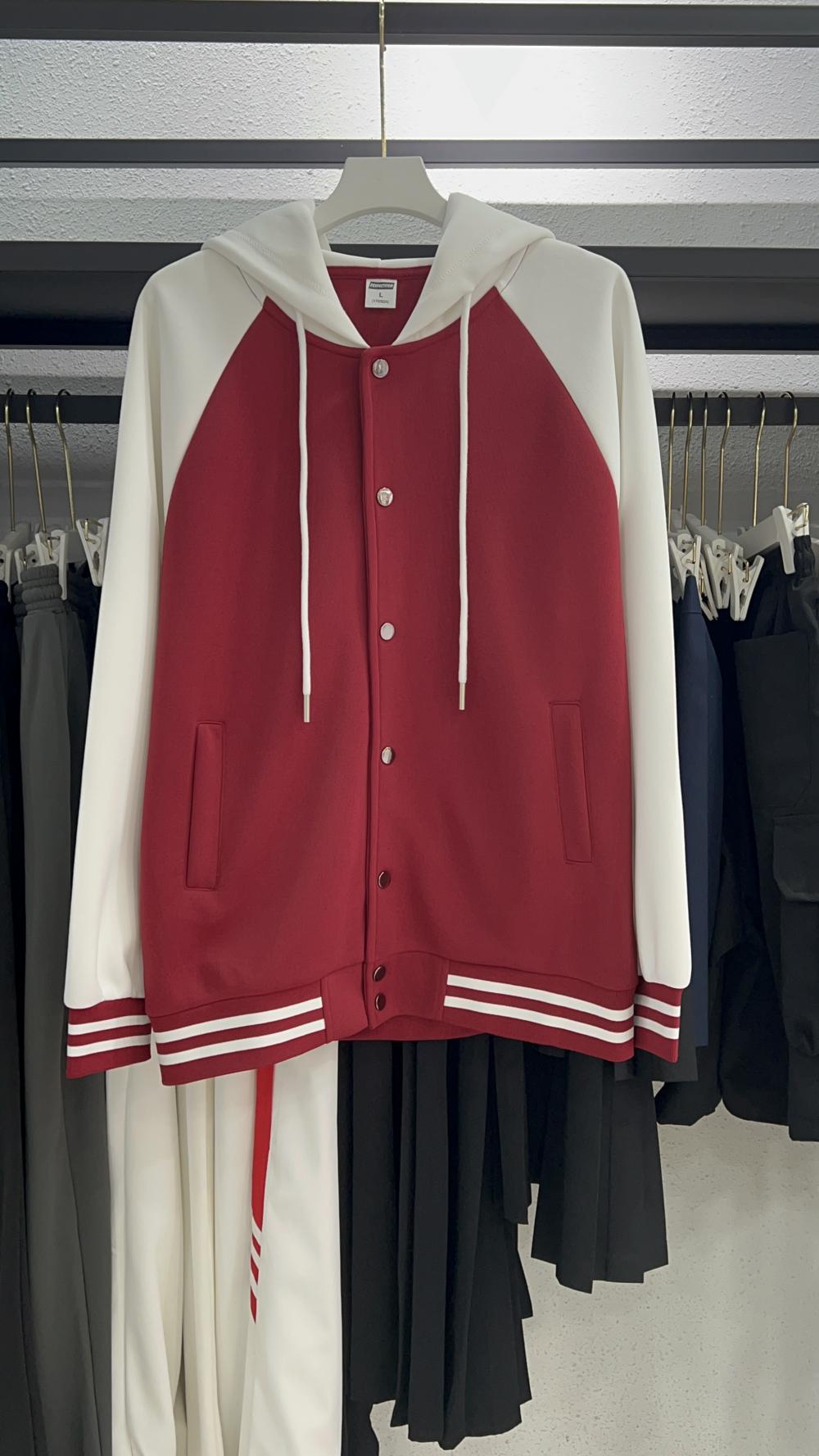 Cotton Loose Raglan Hooded Baseball (320g) view 8