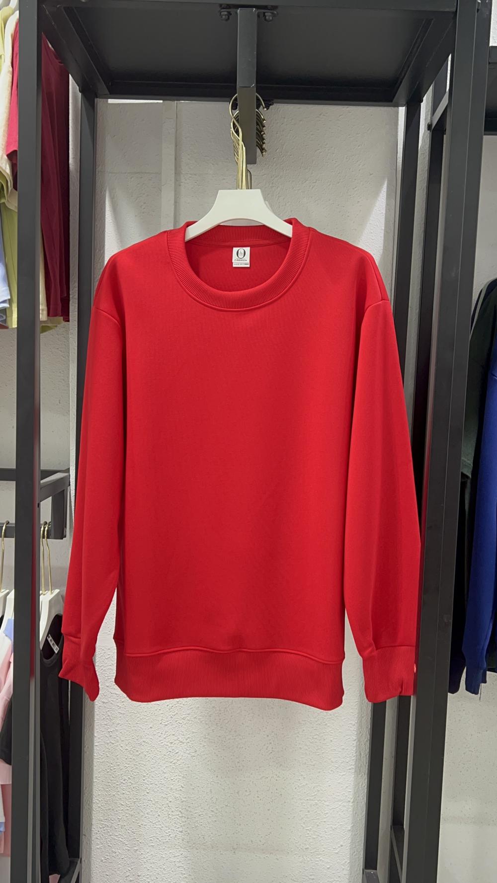 Comfortable Cotton Loose Crew Neck Sweatshirt (320g) view 6