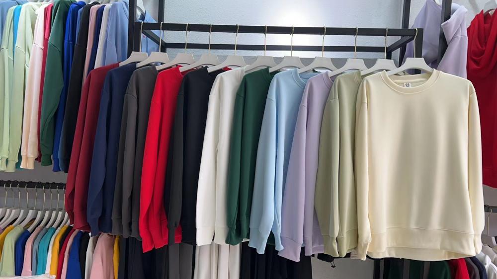 Comfortable Cotton Loose Crew Neck Sweatshirt (320g)