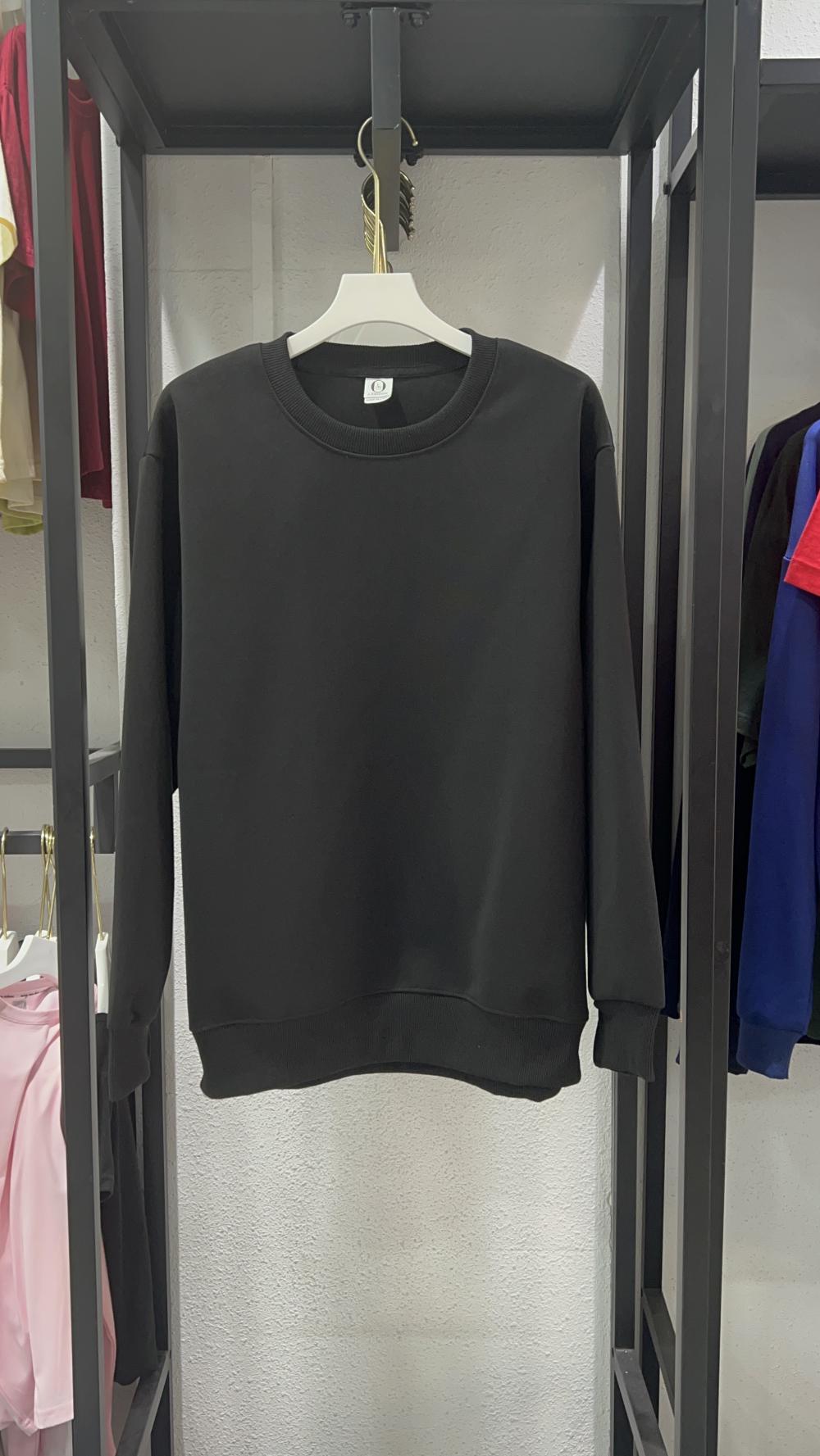 Comfortable Cotton Loose Crew Neck Sweatshirt (320g) view 14