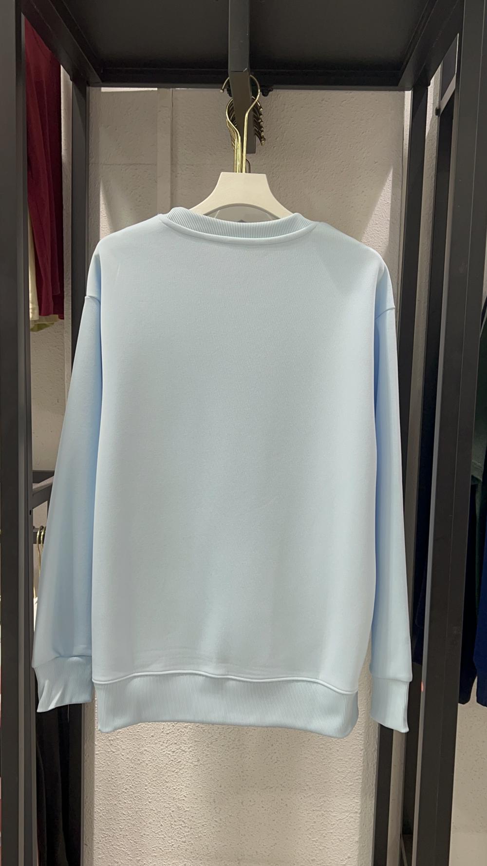 Comfortable Cotton Loose Crew Neck Sweatshirt (320g) view 21