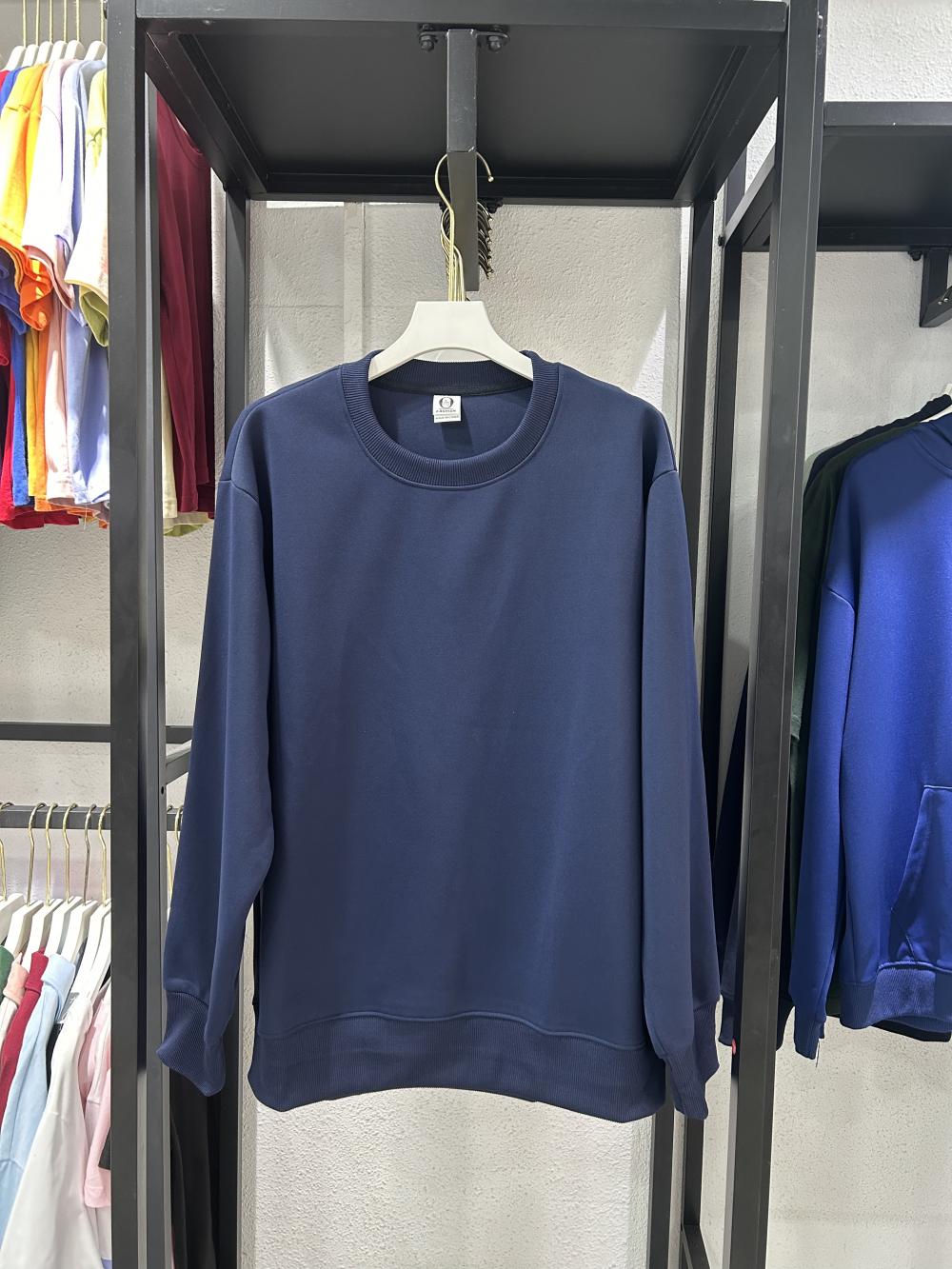 Comfortable Cotton Loose Crew Neck Sweatshirt (320g) view 4
