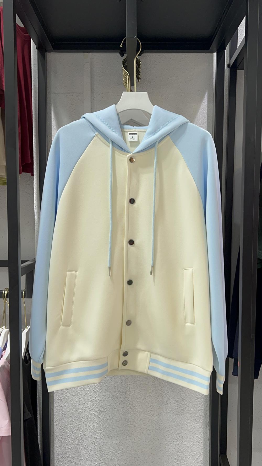 Cotton Loose Raglan Hooded Baseball (320g) view 12