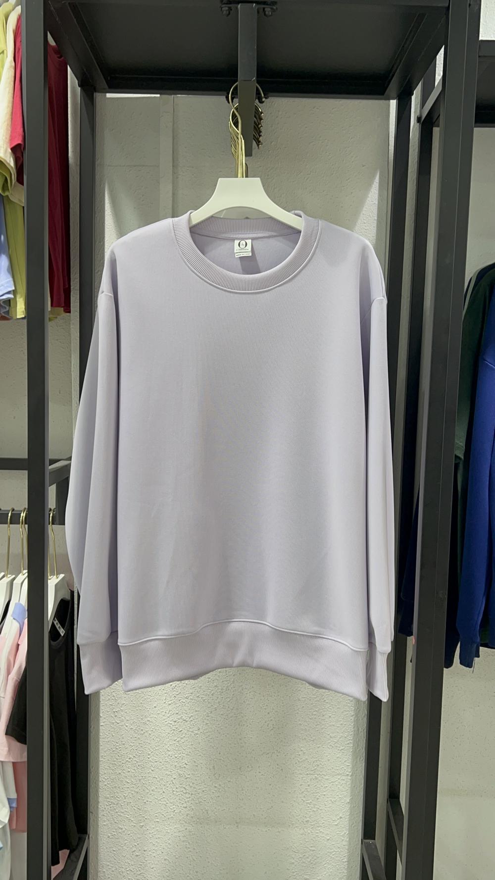 Comfortable Cotton Loose Crew Neck Sweatshirt (320g) view 8