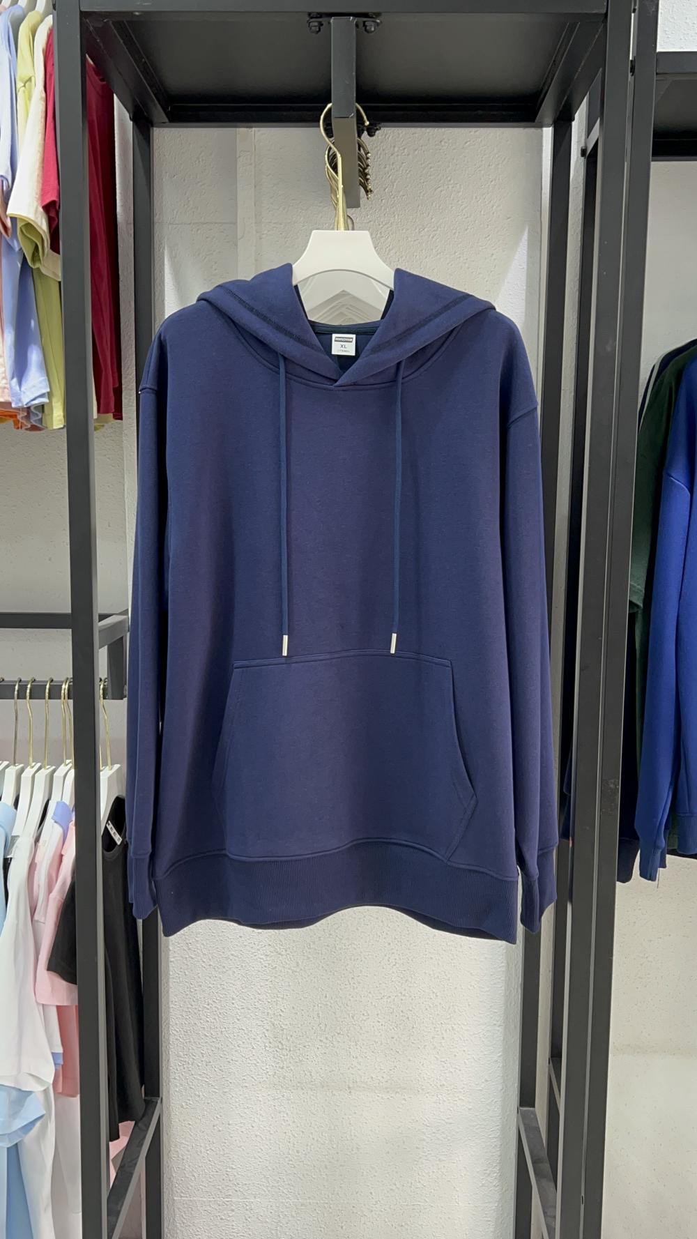 Vintage Cotton Loose Hooded Sweatshirt (350g) view 9