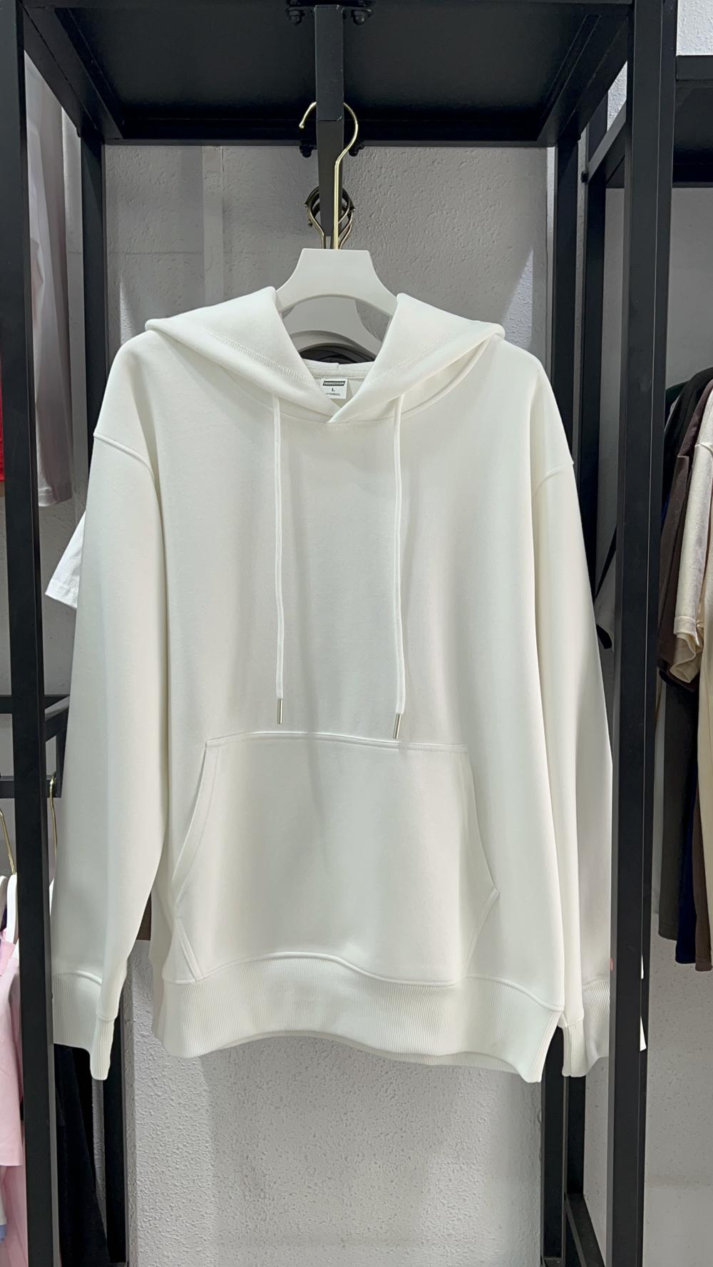 Vintage Cotton Loose Hooded Sweatshirt (350g) view 7