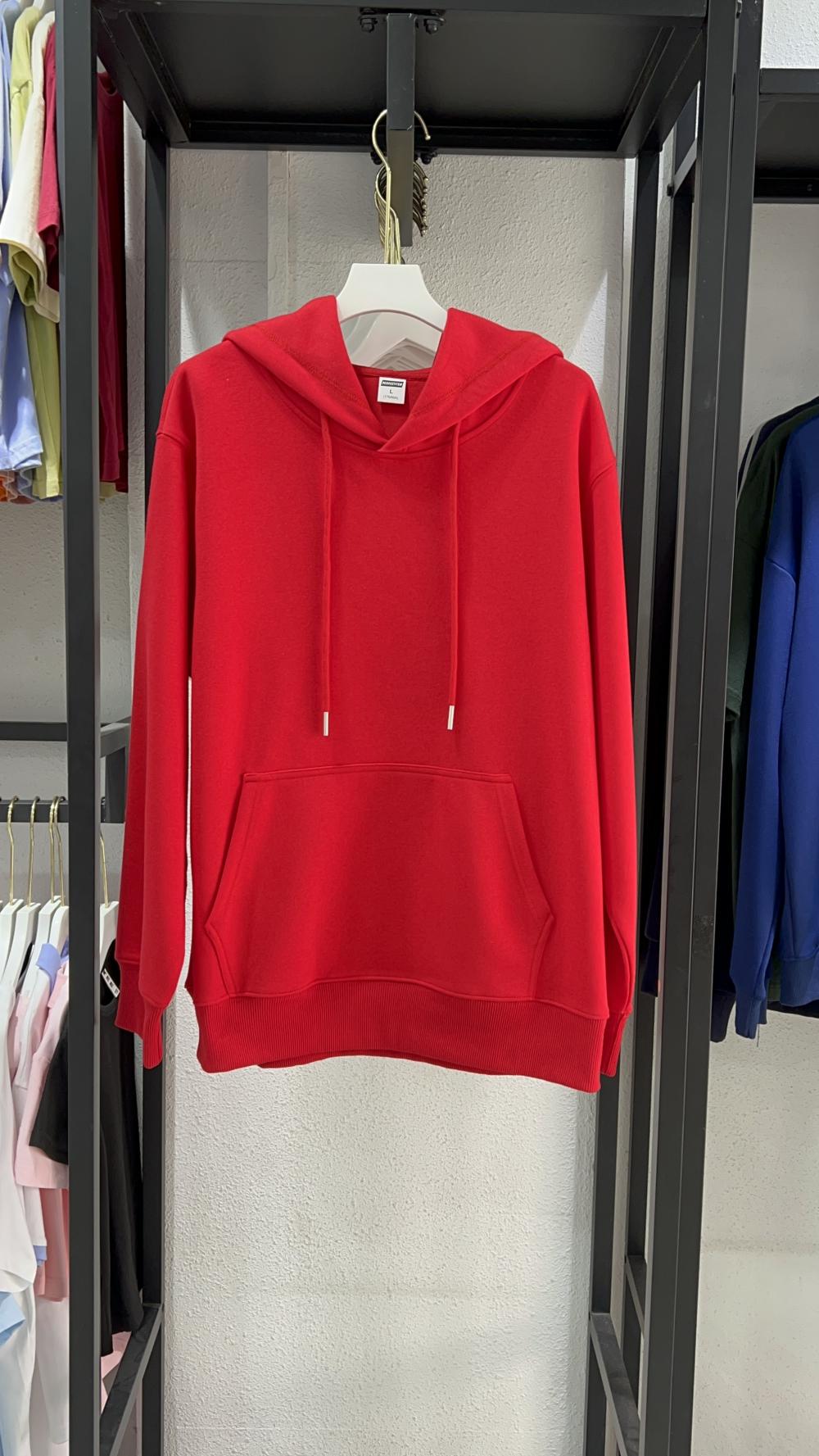Vintage Cotton Loose Hooded Sweatshirt (350g) view 11