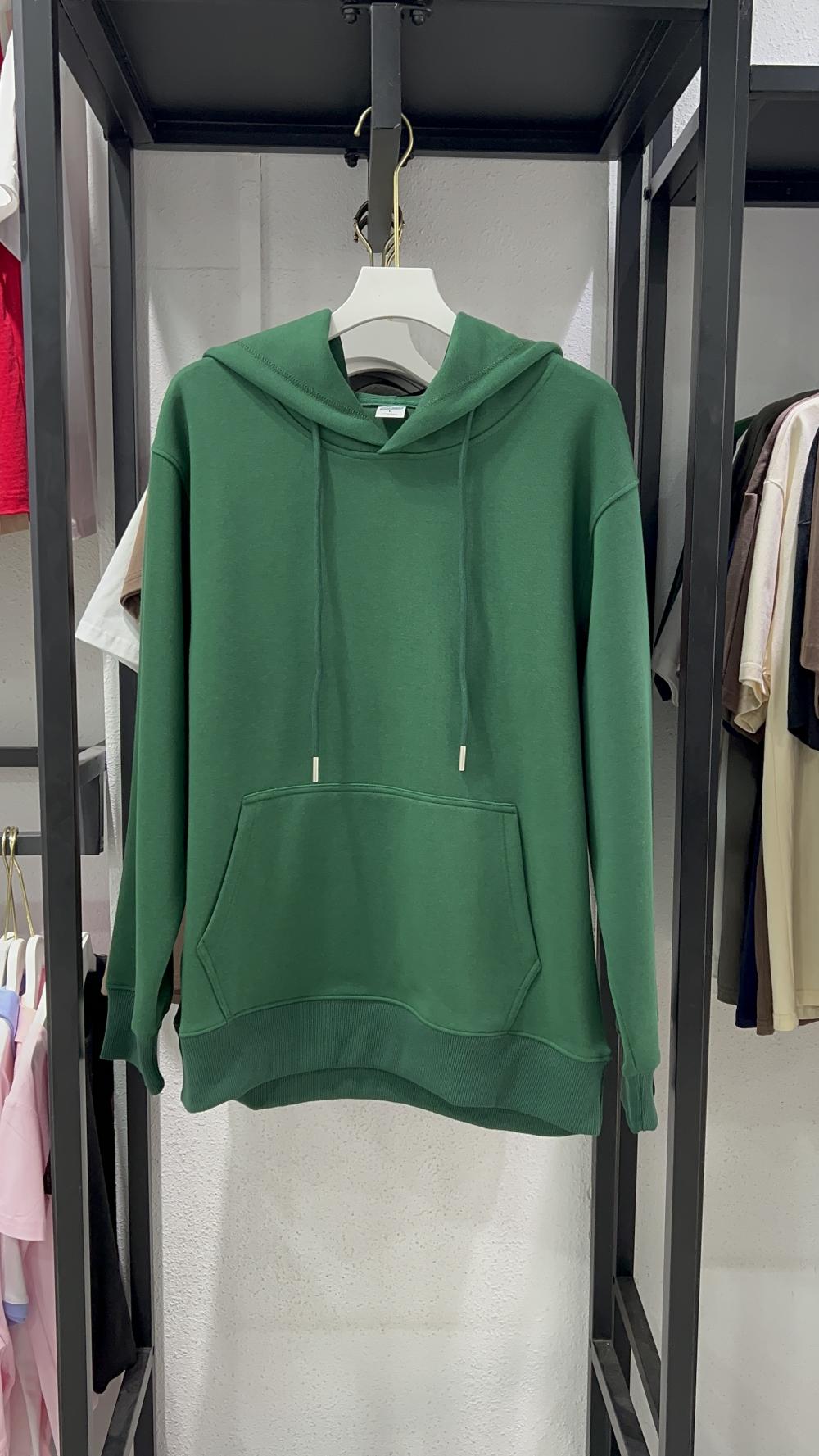 Vintage Cotton Loose Hooded Sweatshirt (350g) view 13