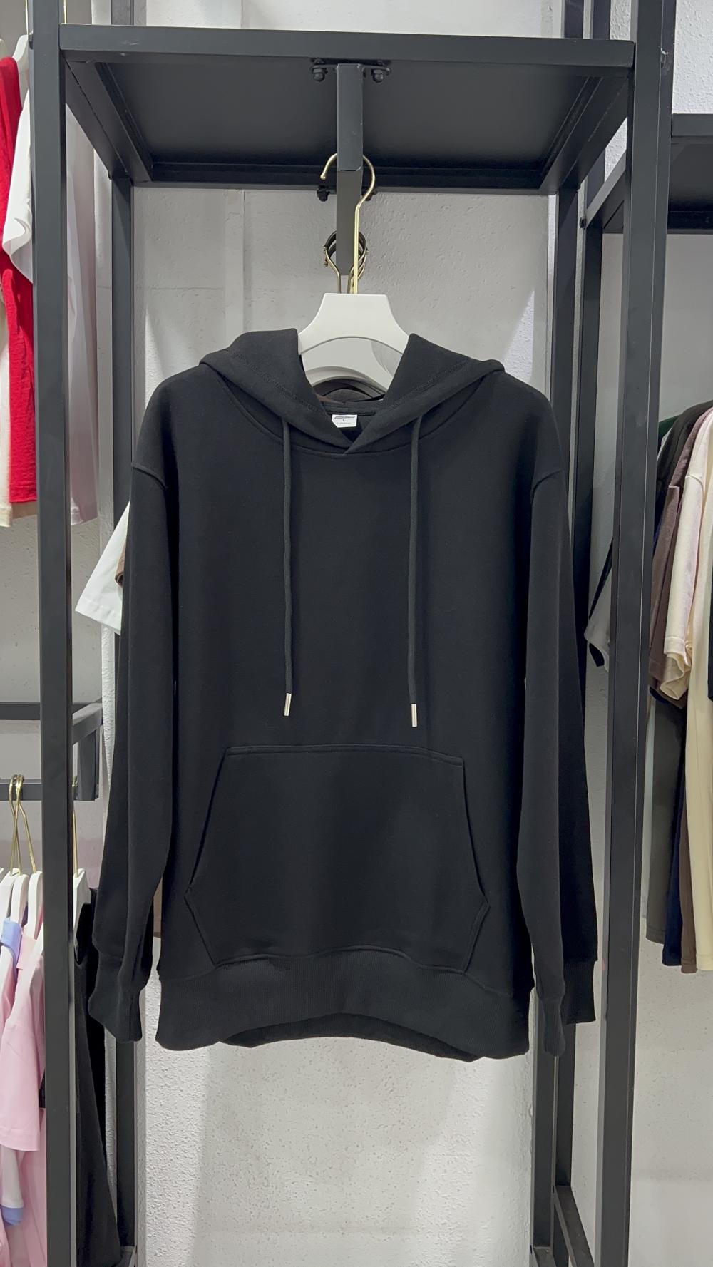 Vintage Cotton Loose Hooded Sweatshirt (350g) view 15