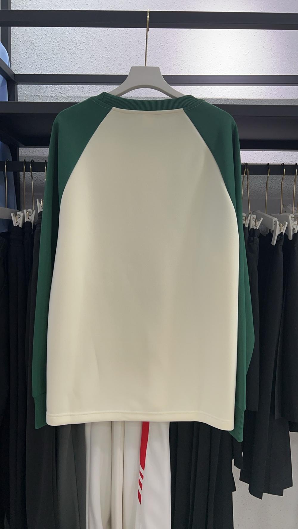 Comfortable Cotton Loose Raglan Crew Neck Sweatshirt (320g) view 7