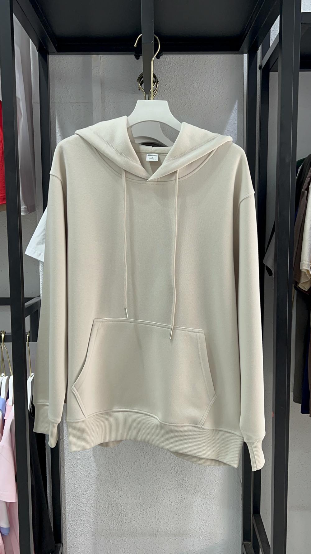Vintage Cotton Loose Hooded Sweatshirt (350g) view 19