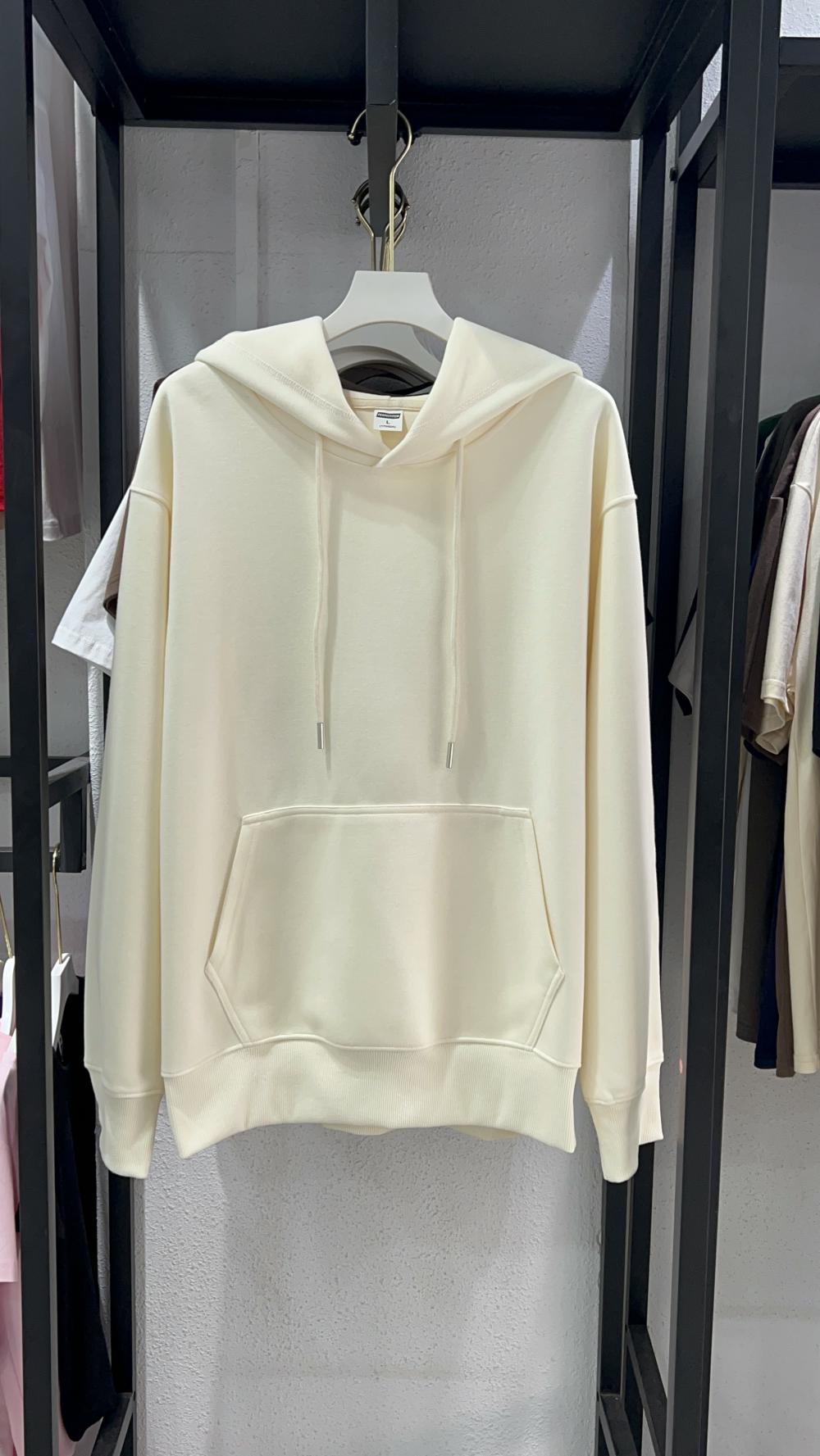Vintage Cotton Loose Hooded Sweatshirt (350g) view 23
